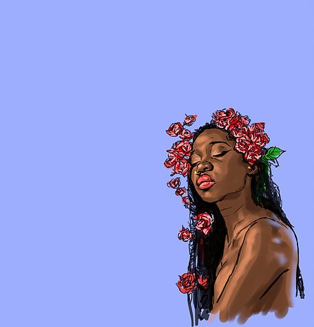 knowmyarts's tweet photo. #DigitalTuesday "Radiant Rose" by Bright Ackwerh https://t.co/vUQPiHUyIw #digital #digitalart #blackart #ghanamade #ghana #artaboutwomen https://t.co/ETbwDVYLS2