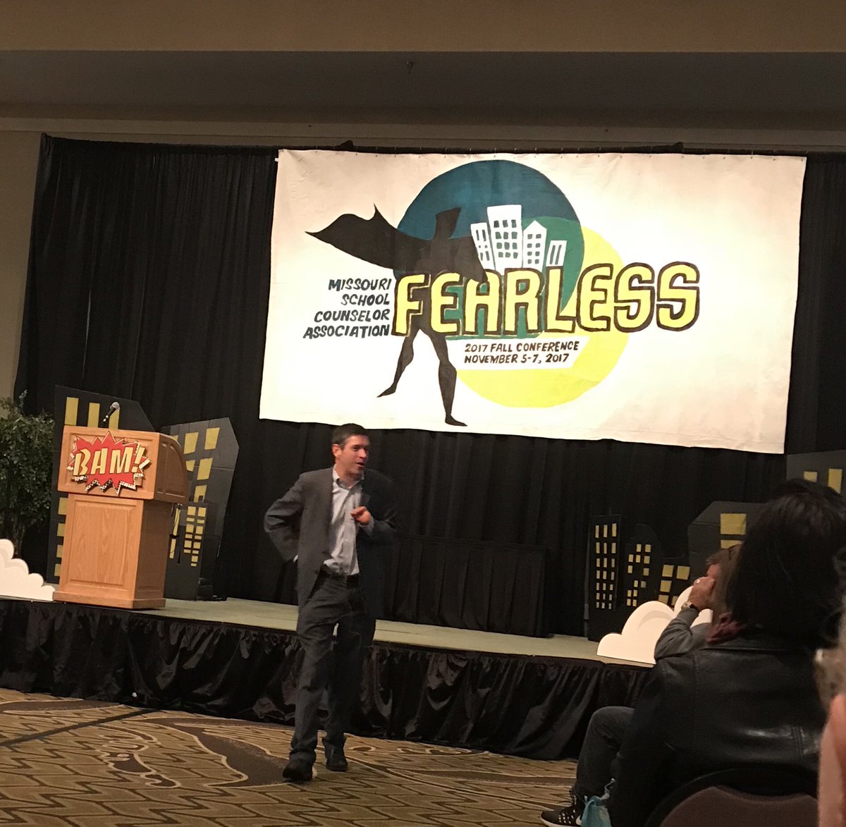 counselorpolan's tweet photo. Feeling inspired and on fire @JOLearyInspires #MSCA17 https://t.co/z3nVcouTjG