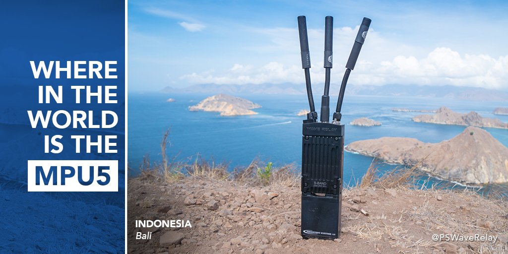 PSWaveRelay's tweet photo. Our #MPU5 taking a pitstop in Indonesia before #MilCIS next week w/ our Australian reseller @CistechAU. #WhereintheWorld #PersistentSystems https://t.co/MnFVd1oK5w