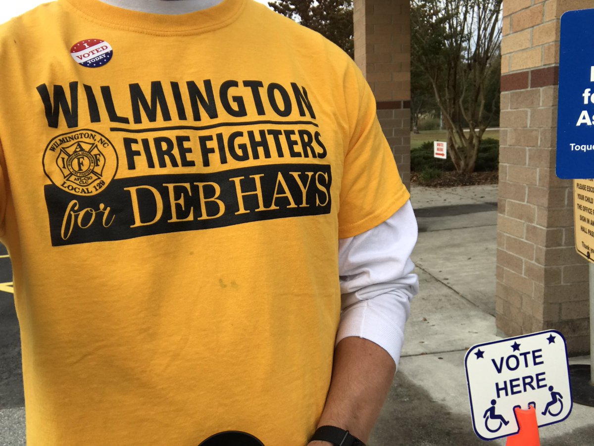 Vote today!   Be an engaged citizen and take part in your municipal election.   Wilmington voters please support Rivenbark and Hays!!!