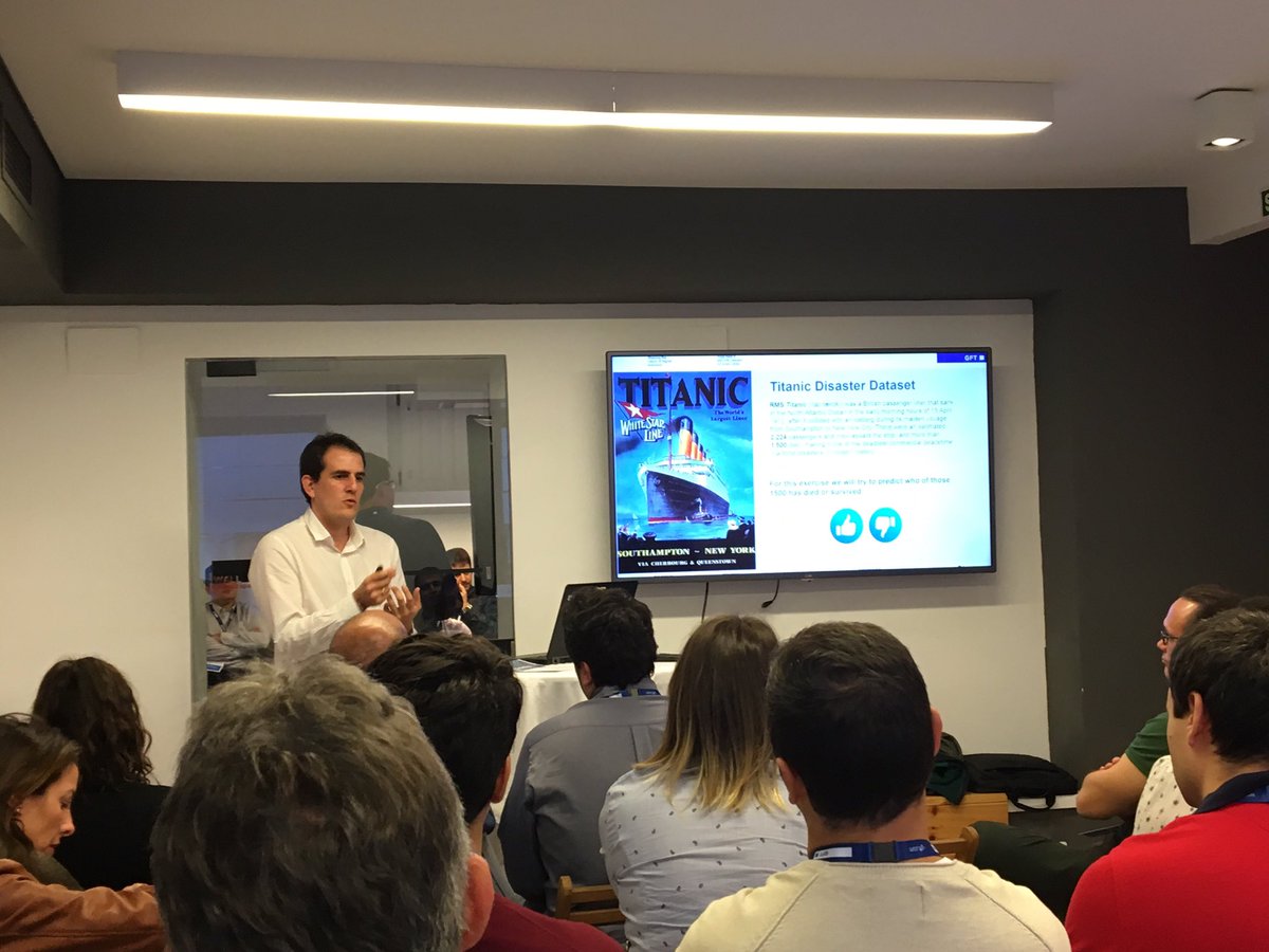 FGimilio's tweet photo. #GFTDataDay17 understanding Predictive Analysis models with Pedro Nieto @gft_es https://t.co/INsilNIPJ6