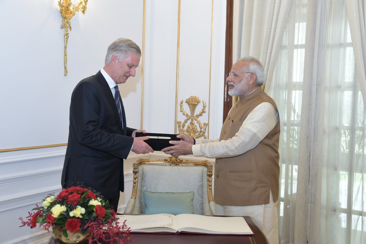 Held talks with HM the King of the Belgians. India cherishes the ties with Belgium &amp; we look forward to diversifying bilateral cooperation.