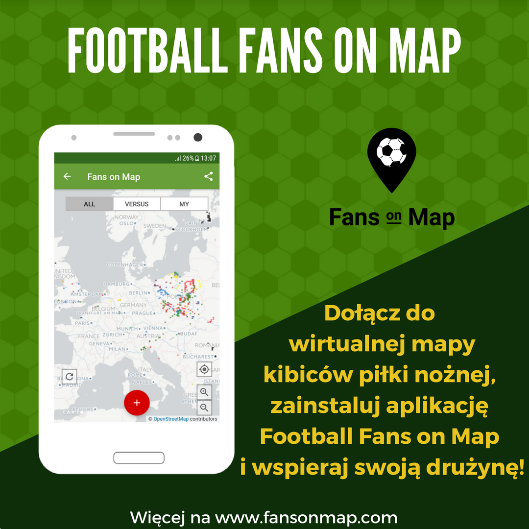 fansonmap's tweet photo. Ruszył projekt interaktywnej mapy kibiców. @kwkazmierczak czy słyszałeś już o nim? Chcemy zaangażować jak najwiecej kibiców - podaj dalej! https://t.co/m22iGzfBV6