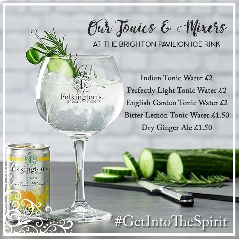 Folkingtons's tweet photo. We are proud sponsors of #Brighton Pavilion Ice Rink. The views make it a perfect spot to unwind over a #Gin &amp; Folkingtons Tonic! https://t.co/huKPANO26m