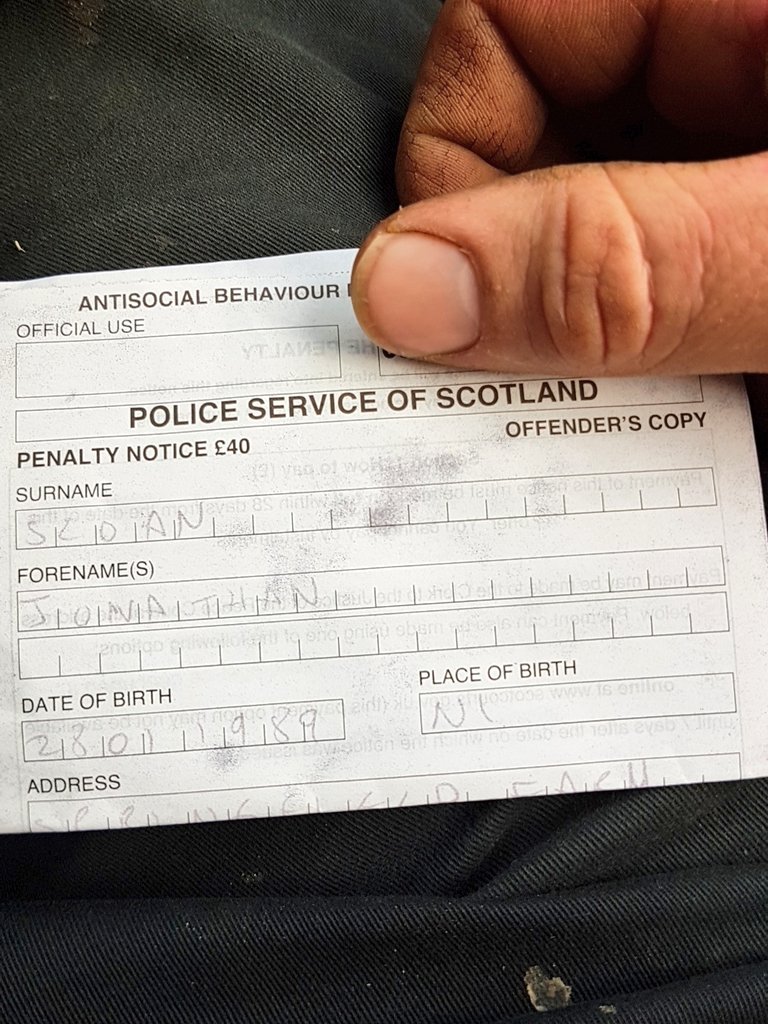 JASloan_Farm's tweet photo. Done for breach of the peace. For stopping a dog from killing my sheep this morning. Accused of threatening behaviour. https://t.co/zUSzCcmsmK