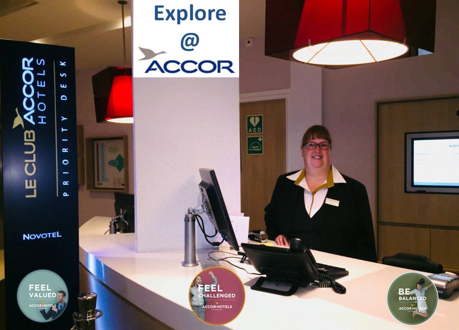 Vanuit <a href="/MercureNijmegen/">Mercure Nijmegen</a>  is Monique Geurts deze week in Novotel Rotterdam Brainpark voor de uitwisseling van Explore at Accor.  #Accorhotels