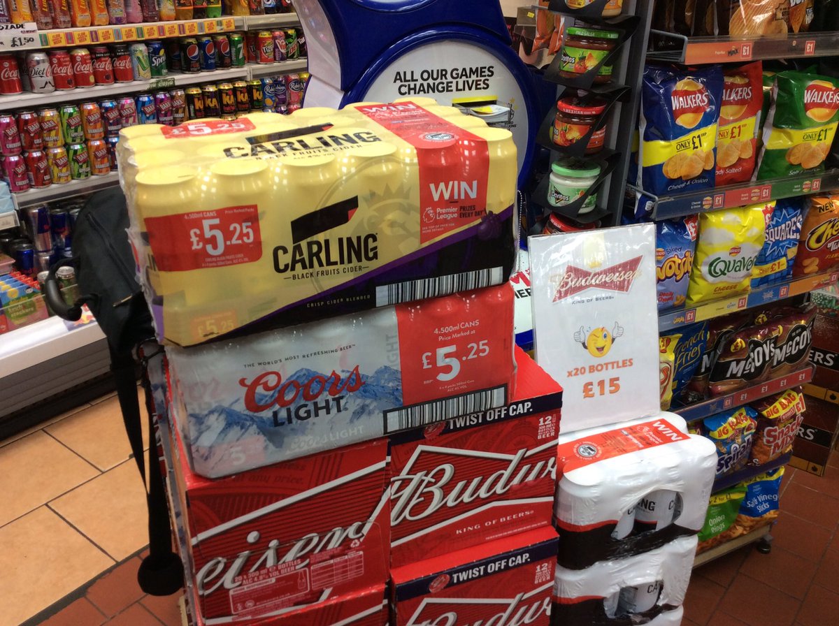PowerforceMC28's tweet photo. Coors Light &amp; Carling British Cider Black Fruit now at K.S. Stores Winsford. Intro price of £5 for 4.@PowerforceMCFM3 @PowerforceMCNSM https://t.co/jJOGA5PXc4