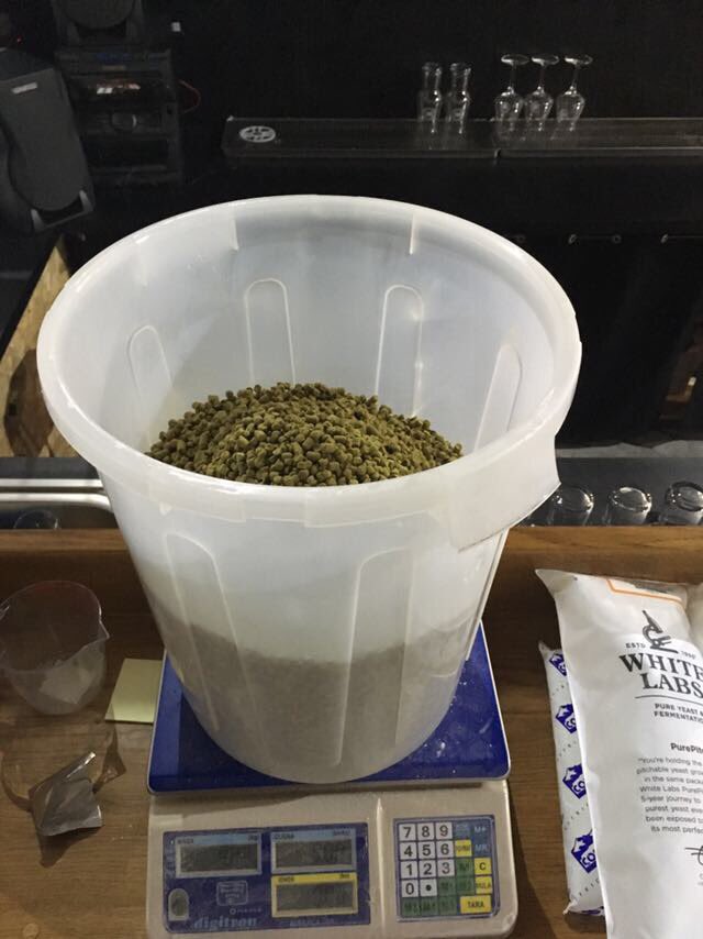 Citra &amp; Galaxy from <a href="/HopSi_Mihael/">HopSi_pureHops</a> 50-50 blend - whirlpool time! And we got us some <a href="/whitelabs/">White Labs</a> yeast!!! Coming soon!