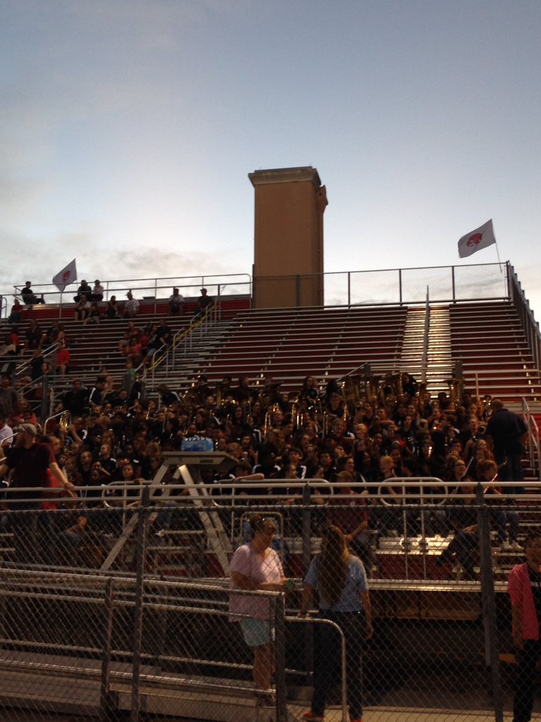 SRHSHawks's tweet photo. Band students from @ocmsbears and Western Pines MS join us for a @ridgefootball game. https://t.co/KjLC7D5ARO