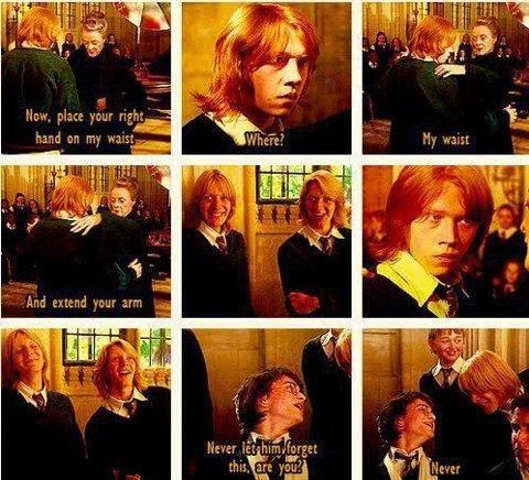 PotterWorldUK's tweet image. McGonagall: "Now, place your right hand on my waist."
Ron: "Where?"
McGonagall: “My waist.”

#12YearsGobletofFireFilm