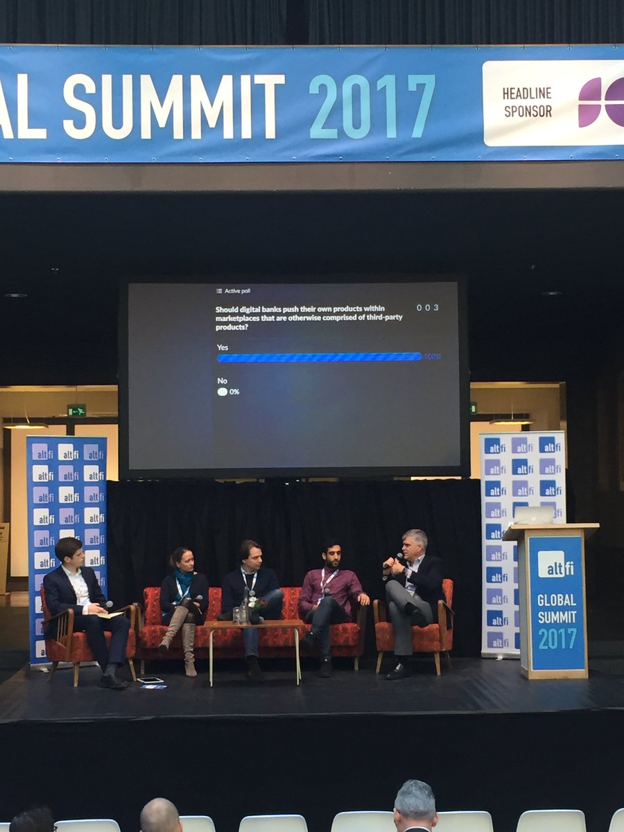 AltFiNews's tweet photo. Follow our #digitalbanking panel live now at #AltFiGlobal with @RevolutApp @Raisin_EN @getyolt @4financeIT https://t.co/ULoy2Plv1N