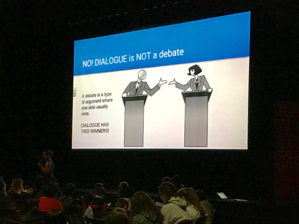 RHS students learning about civil dialog <a href="/RHSBillOlsen/">Bill Olsen</a> <a href="/vtprincipals/">VT Principals' Assoc</a> <a href="/AmnestyRHS/">Amnesty RHS</a> @AbbyBrodowski <a href="/RHSNewNeighbors/">Jennie Gartner</a> @JPhillipsVT <a href="/VtHumanities/">Vermont Humanities</a>