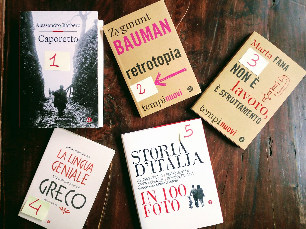 editorilaterza's tweet photo. Ecco la nostra #toptenlibri settimanale: https://t.co/UUXl7RppnM
#NonèLavoroèSfruttamento #LaLinguaGeniale #100foto #Caporetto #Bauman https://t.co/N6RVTOdjxP