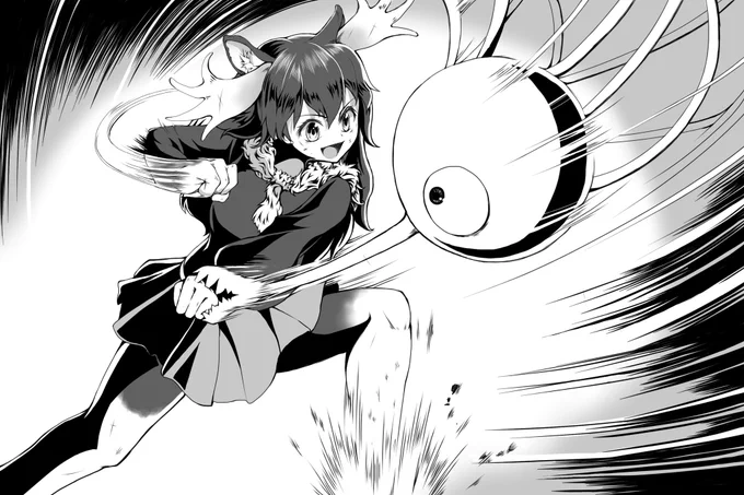 エモノが無くても拳で渡り合えるヘラジカさん
#けものフレンズ 
