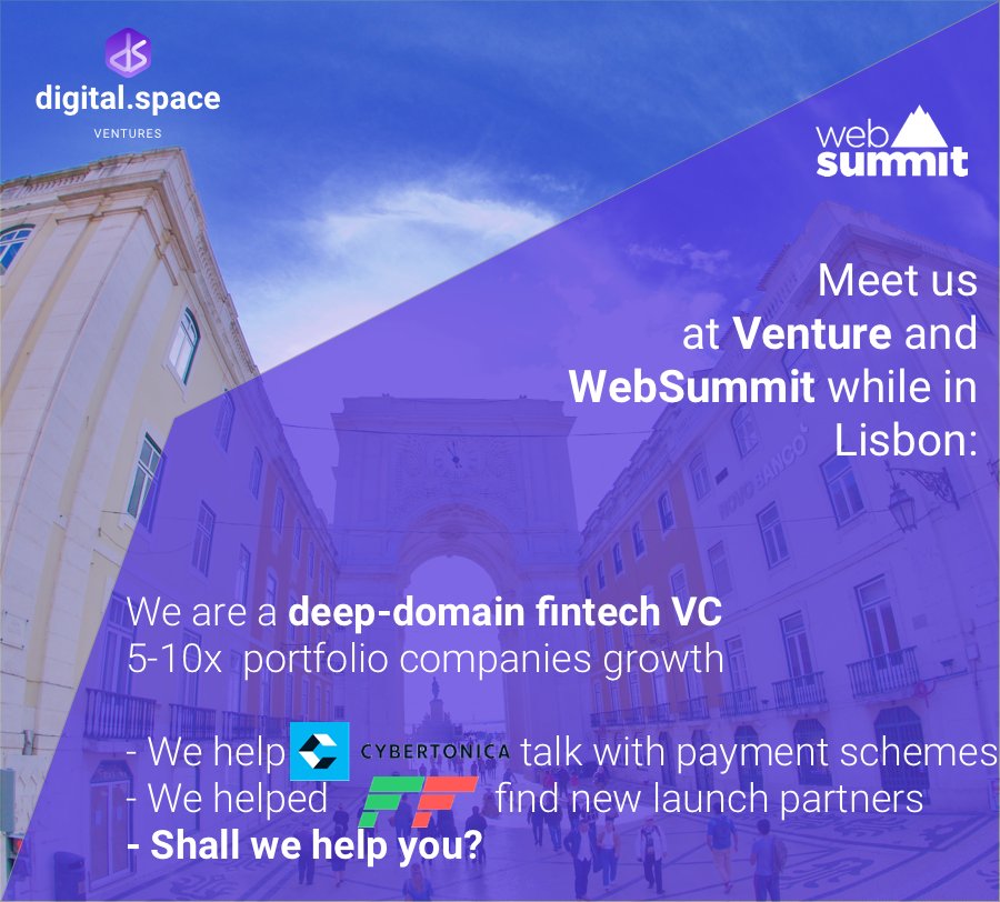 Making our next step as a smart money fund in #FinTech, #WebSummit