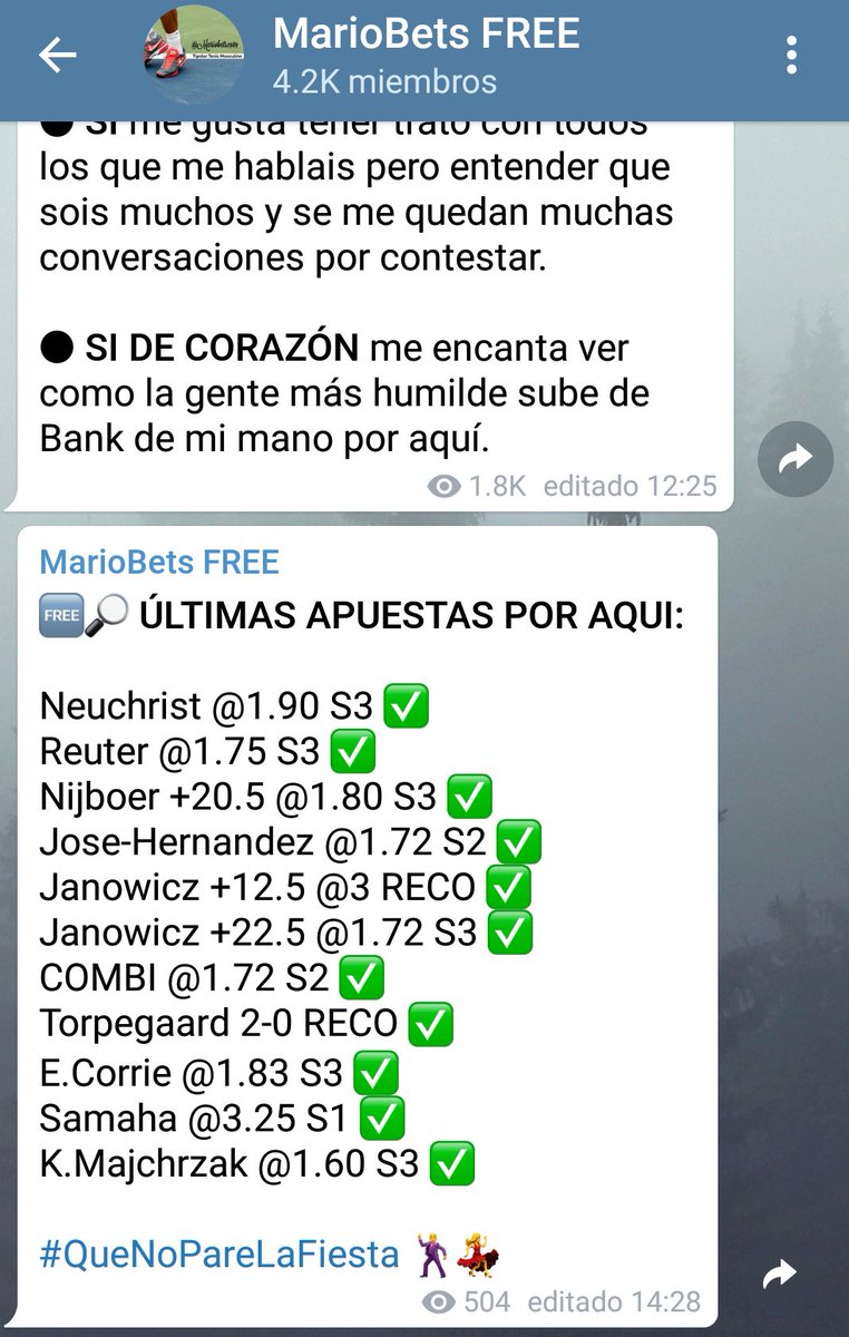 MarioBets1989's tweet photo. Llevamos en el canal gratuito 11 de 11 apuestas acertadas.✅

🗣Esta tarde compartirá la 12°, unete y siguela aquí 👇

https://t.co/d4rrxQyYSB https://t.co/vSgJGc4qUS