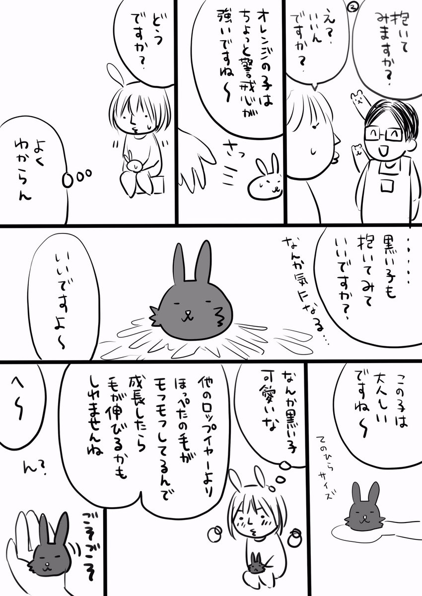 モフとの出会いを描いたら5ページになってしまったので最後のページはコメントの方へ。読みにくくてゴメンなさい>_< 