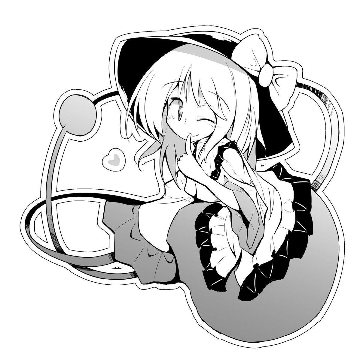 古明地こいし 「#無言で過去絵をあげる見た人もやる」|ほにゃーのイラスト