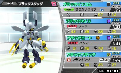 ブラックビートル、ブラックスタッグのパーツ名全部 #20周年なので好き