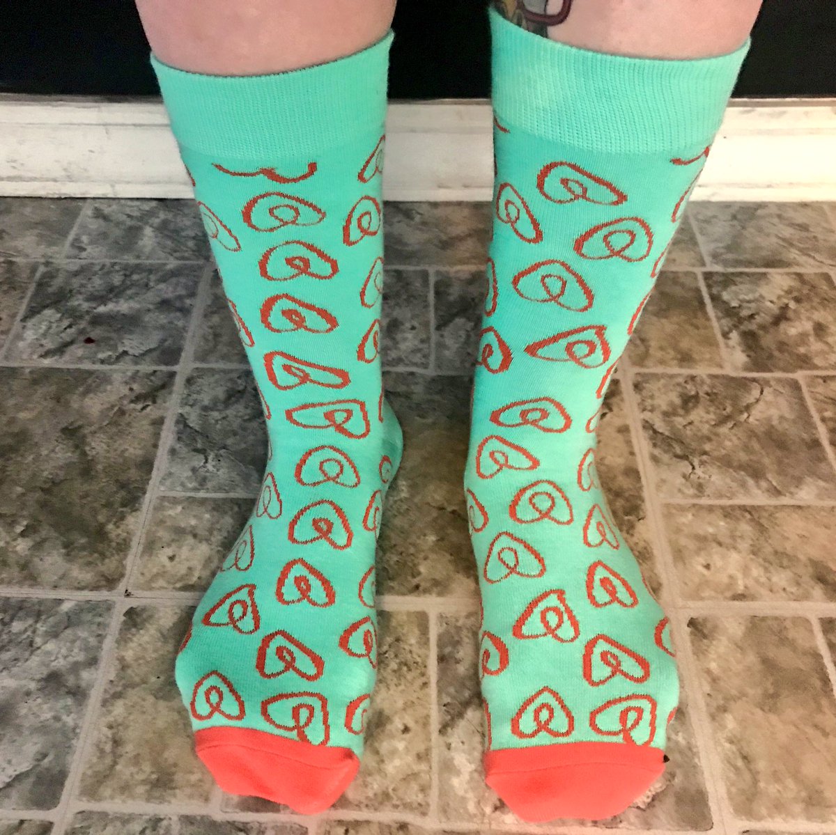 Thanks <a href="/Airbnb/">Airbnb</a> for these killer socks! Can’t wait to use you when I travel to Spain!