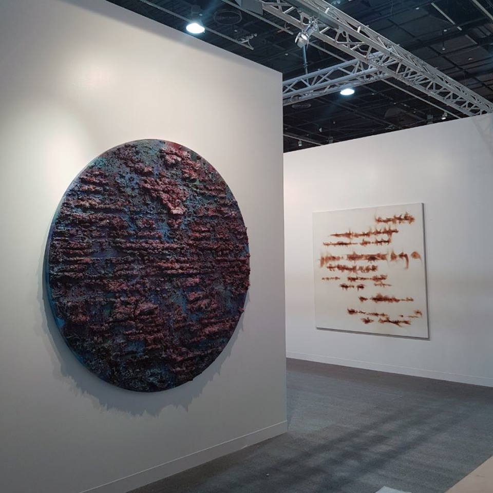 AyyamGallery's tweet image. Sneak peek of our booth at @AbuDhabiArt ft #SafwanDahoul #SamiaHalaby #JeanBoghossian #ThaierHelal, #AdamHenein, 8-11 Nov: