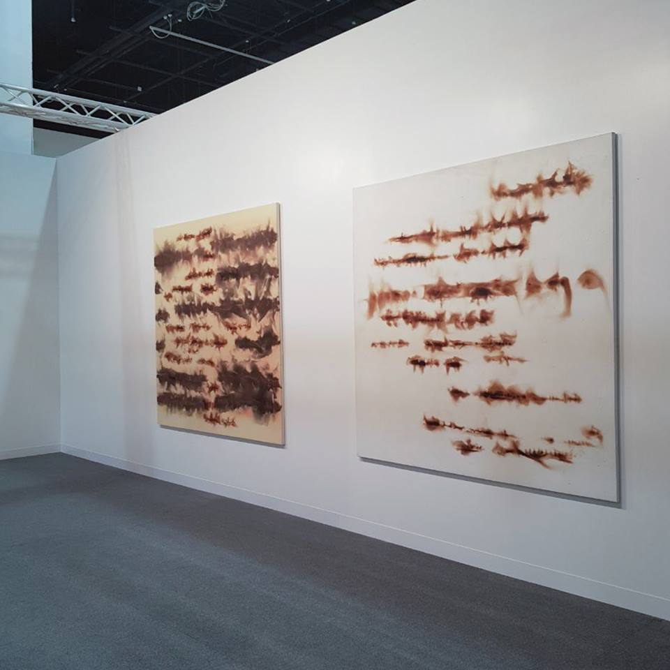 AyyamGallery's tweet image. Sneak peek of our booth at @AbuDhabiArt ft #SafwanDahoul #SamiaHalaby #JeanBoghossian #ThaierHelal, #AdamHenein, 8-11 Nov: