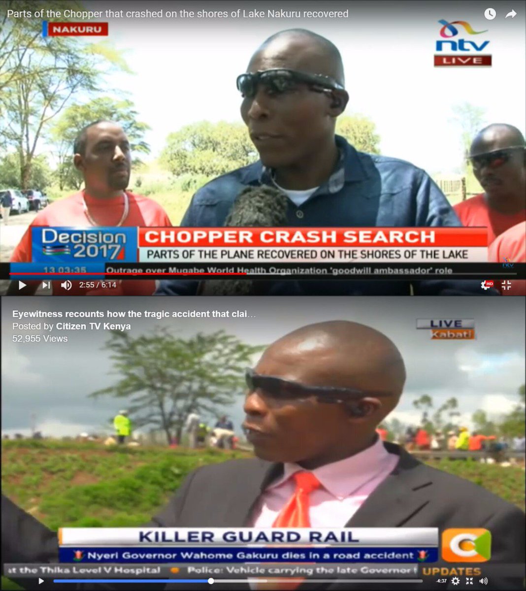 Sang_254's tweet photo. The person who witnessed the Nakuru chopper accident is the same guy who witnessed Nyeri Gov accident. Coincidence?

#RIPWahomeGakuru https://t.co/YUKxYlQ4mL