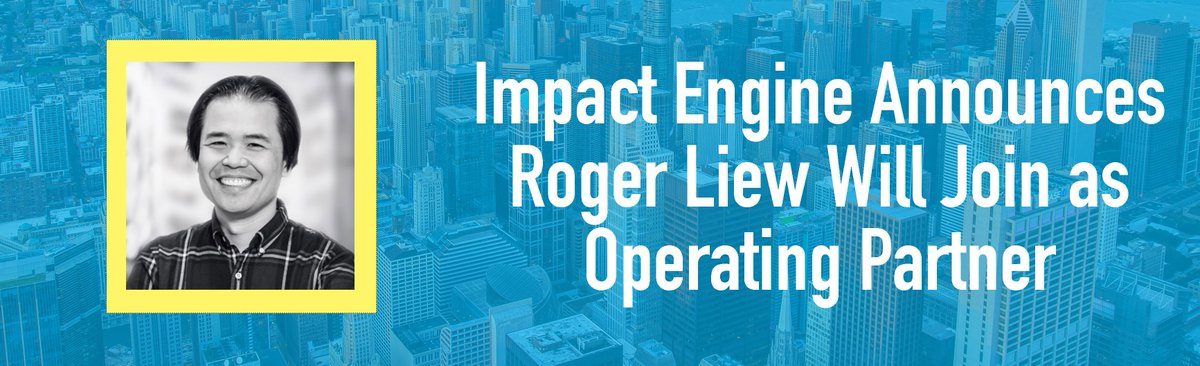 We're so excited to share that Roger Liew will be joining IE as Operating Partner! Welcome to the team, <a href="/mensogi/">Roger Liew</a>! bit.ly/2m161k7