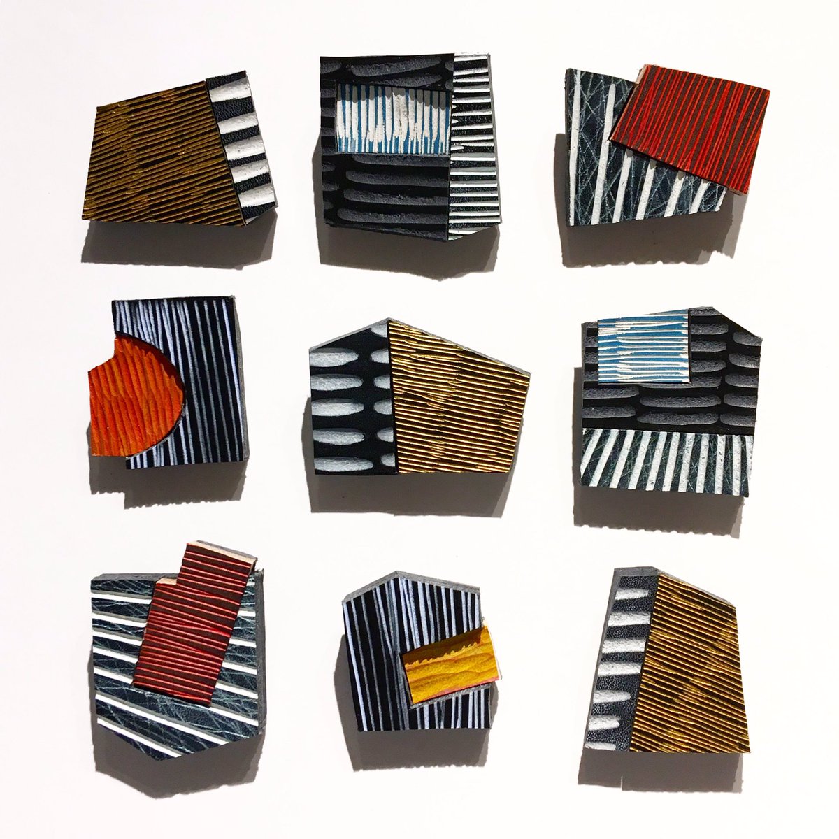 vitreousenamels's tweet photo. #leather #brooches off to #Make2017 @devonguild - opens 18 November until 6 January #crafts #handmade #Christmas #present https://t.co/VkZFP2Wr3x