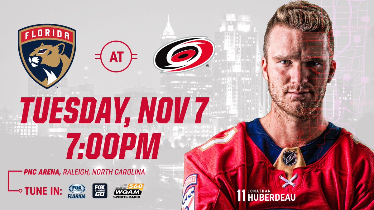 Happy Game Day, #Cats fans! 😼  📍: PNC Arena 📺: @FOXPanthers 🎙: @560WQAM 🐣: #FLAvsCAR https://t.co/KooOtegBZS