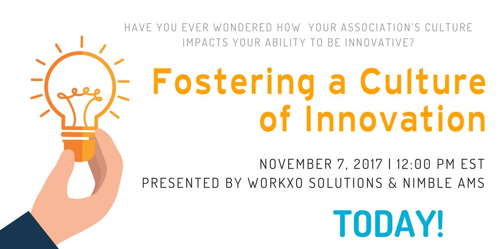 NimbleAMS's tweet photo. Don't miss today's culture and innovation conversation at 12:00 EST with @starkman0766 @jamienotter Register: https://t.co/cjnpLCSemK https://t.co/OGNZsVVBaw