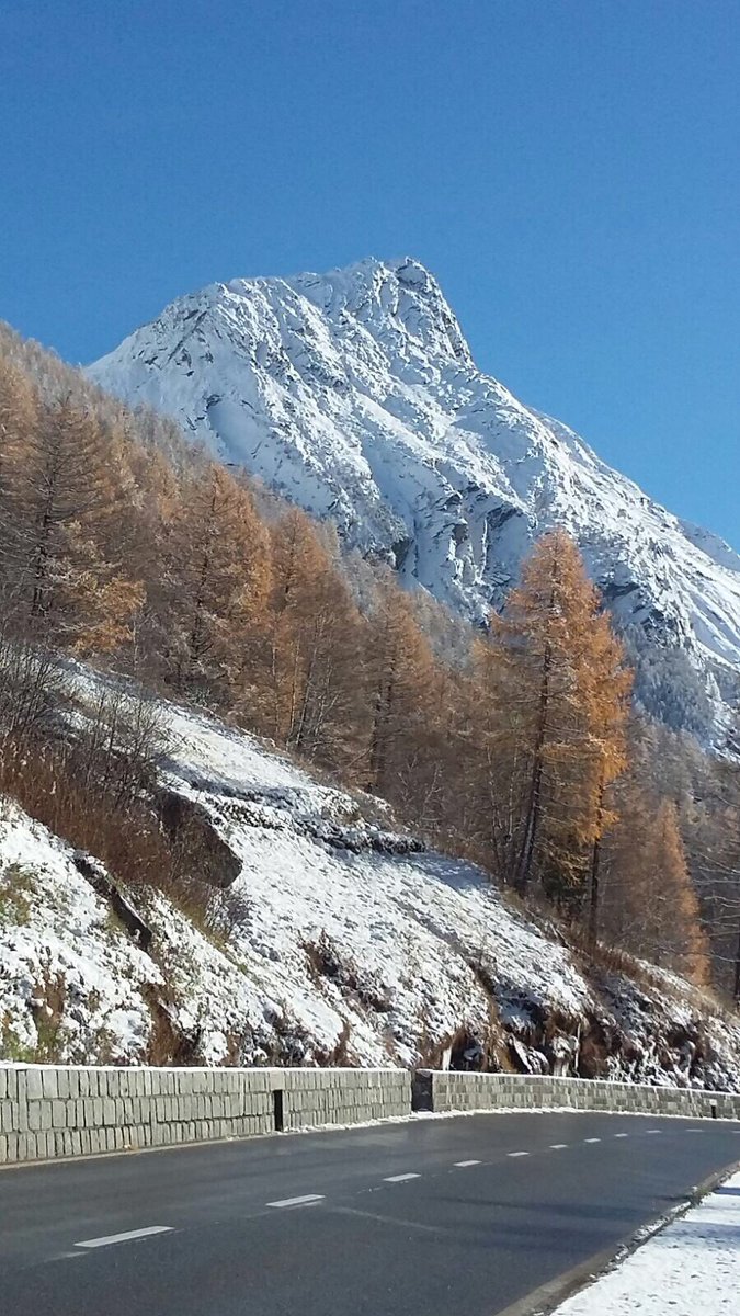 Today is a beautiful day in the alps...the fresh snow treats us on a beautiful picture.