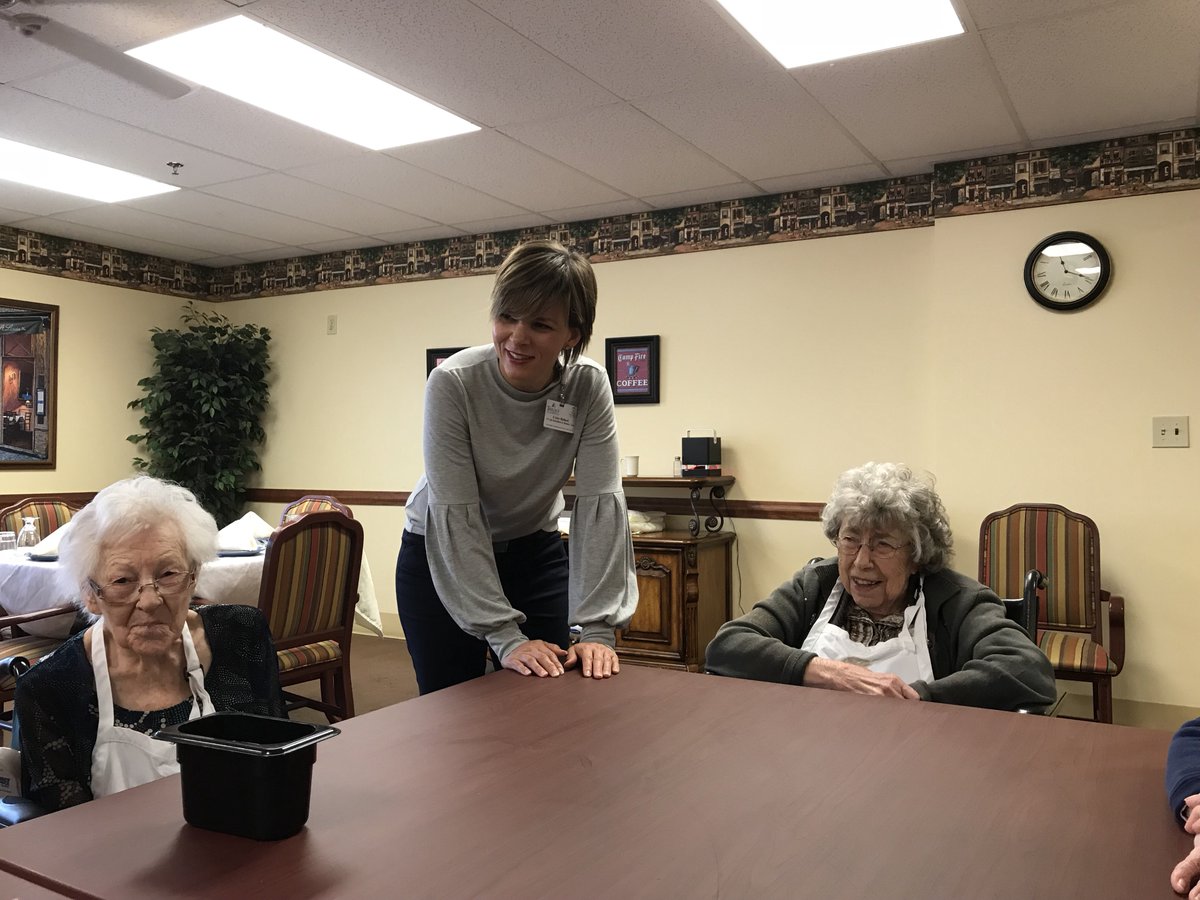 ParkTerraceHC's tweet photo. Thank you @AnnaLadig and @cristy_ballard for stopping by Legacy Lane! #DailyRythms #CreativeCooking #PeanutButterCookies https://t.co/a12tLDIBcl