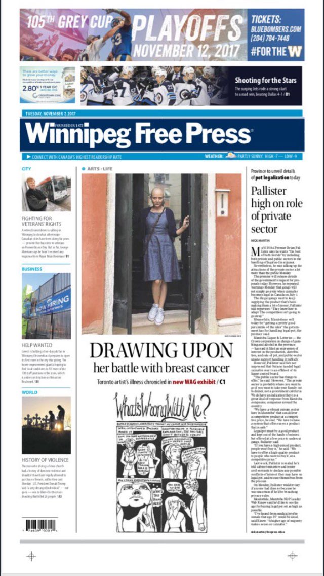 robotpilot's tweet photo. Huge thanks to @ JenZoratti for this great piece in @WinnipegNews about my show at @wag_ca, opening this weekend!
https://t.co/ow9J0PGwXh https://t.co/63mV3QyQEQ