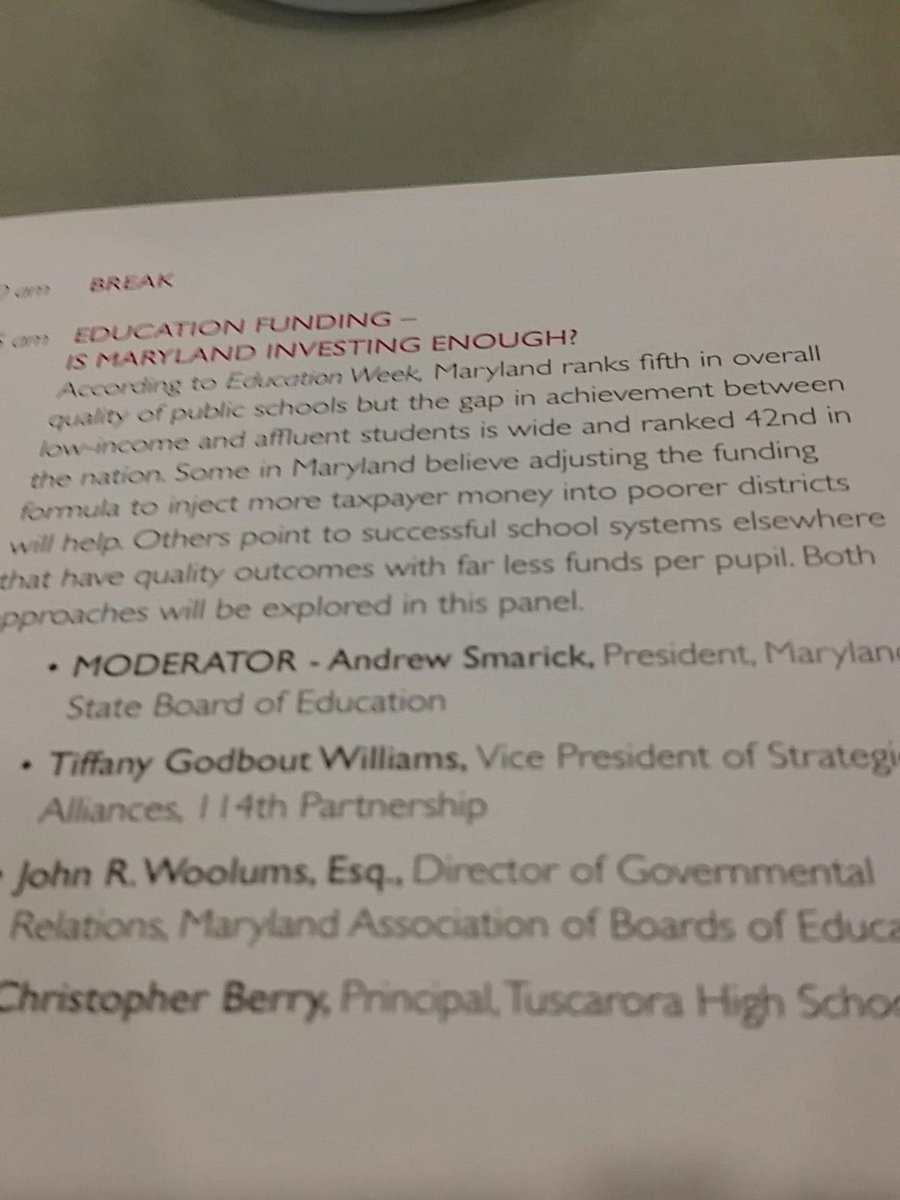 tgwatwork's tweet photo. Happy to be panelist @MD Public Policy Institute #MDPolicy17 #efficiency #outcomes #equality https://t.co/xtHJkkkdqI