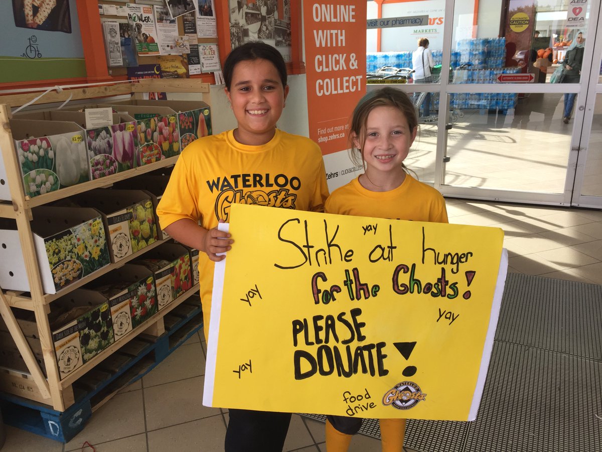 FoodBankWatReg's tweet photo. Thank you to the The Waterloo Ghosts - Squirt Gold team who raised over 2000 meals with their Food and Fund Drive this Fall! #WaterlooGhosts https://t.co/5I5VK8cYRs