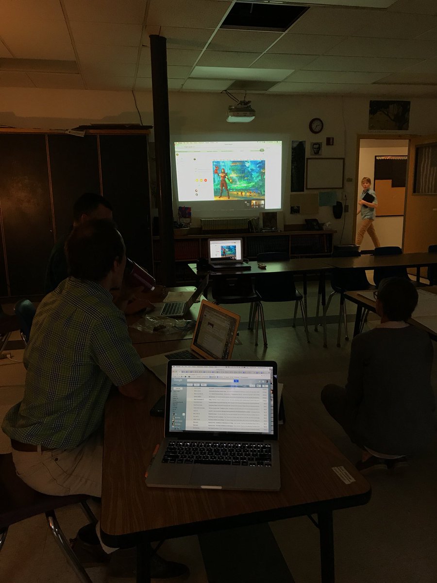 ms_paradee's tweet photo. .@cblums and his Ss collaborating across district lines with @HazenUnion teachers. #schoology #proficiencybasedgrading #personizedlearning https://t.co/j8pDyFGssF
