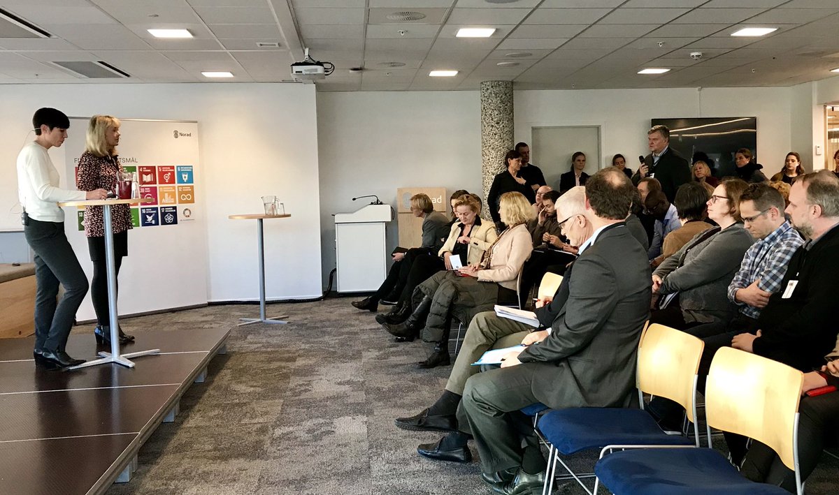 Tusen takk til alle på <a href="/noradno/">Norad</a> &amp; <a href="/jon_lomoy/">Jon Lomøy</a> for god diskusjon om #utviklingspolitikk #bistand #bærekrftsmålene! - umin #EriksenSoreide