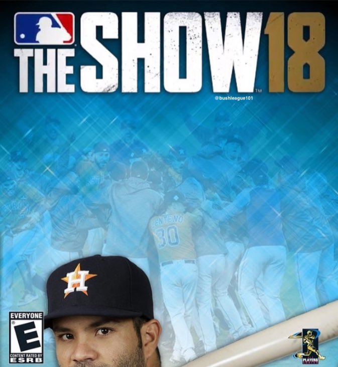 BushLeague101's tweet image. José Altuve came up short on being named the new cover player for MLB The Show 2018
