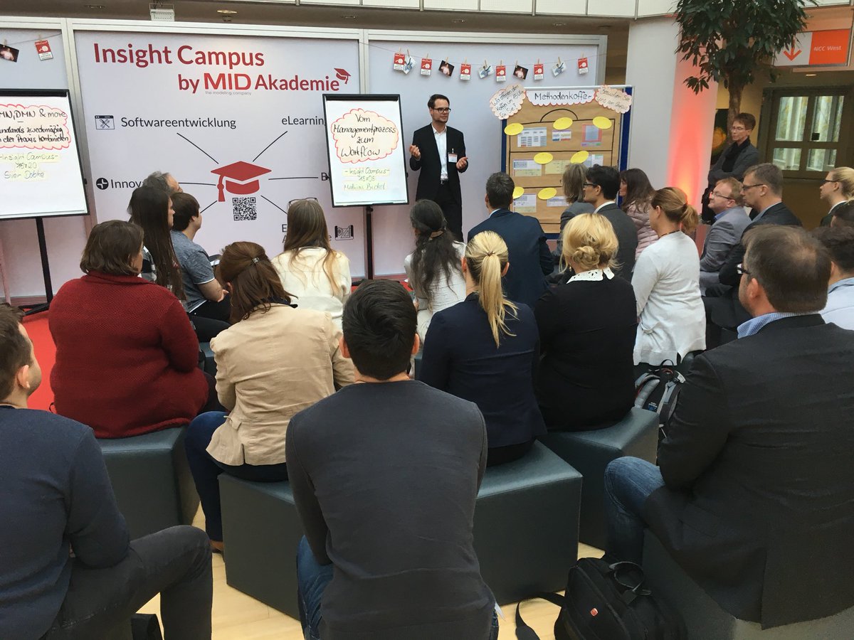 MIDAkademie's tweet photo. Danke für das Interesse an dem #insight2017 Campus Vortrag „Vom Management zu Workflow“ von @MathiasBickel Trainer @MIDAkademie https://t.co/528w6wSXHV