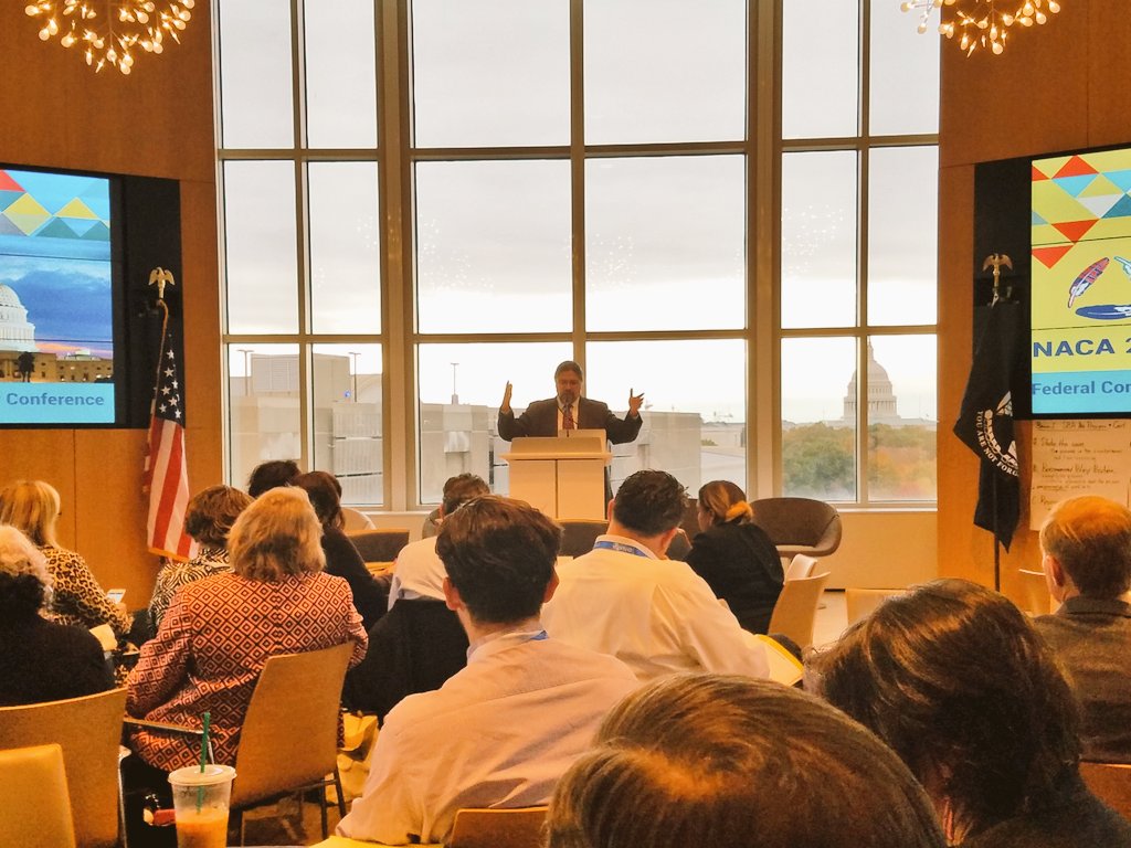 Native8a's tweet photo. Acting AS-IA @USIndianAffairs John Tahsuda gives keynote remarks at #NACA2017. #Native8a #EconDev https://t.co/XgcHm5fb28