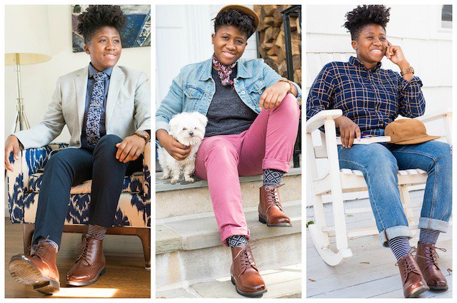 autostraddle's tweet image. .@dapperpenniless shows five different ways to wear one pair of @TomboyToes boots: bit.ly/2hh8G7S