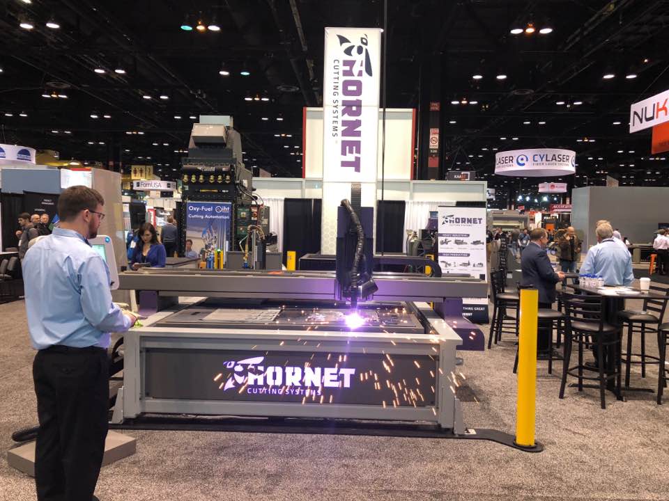 Retro_Systems's tweet photo. Day 1 at #FABTECH2017. Stop by booth #A2892 and see some serious cutting power! #BuildSomethingGreat #HornetCuttingSystems #PlasmaCutting https://t.co/gCAmBi0aBC