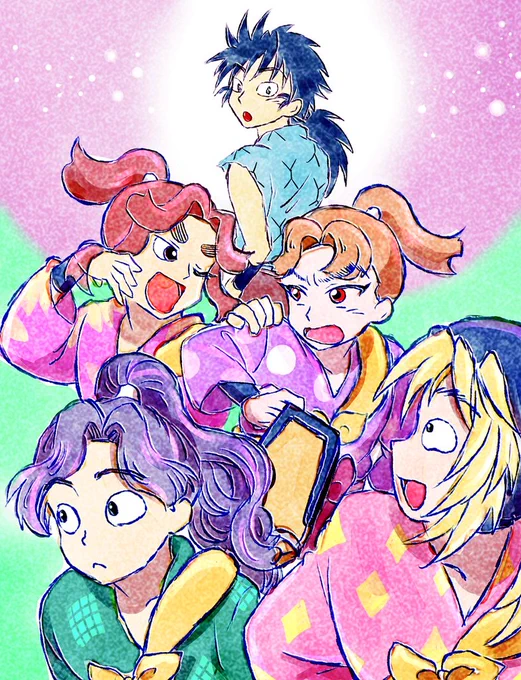 実は前に会ったことがある。
まだ一人ぼっちでいた時に、同い年くらいの子達が楽しそうに歩いてるのを遠くから見てたんだ。

あの頃は、まさかそれが大切な友達になるとは思いもしなかった。
#nin_draw 