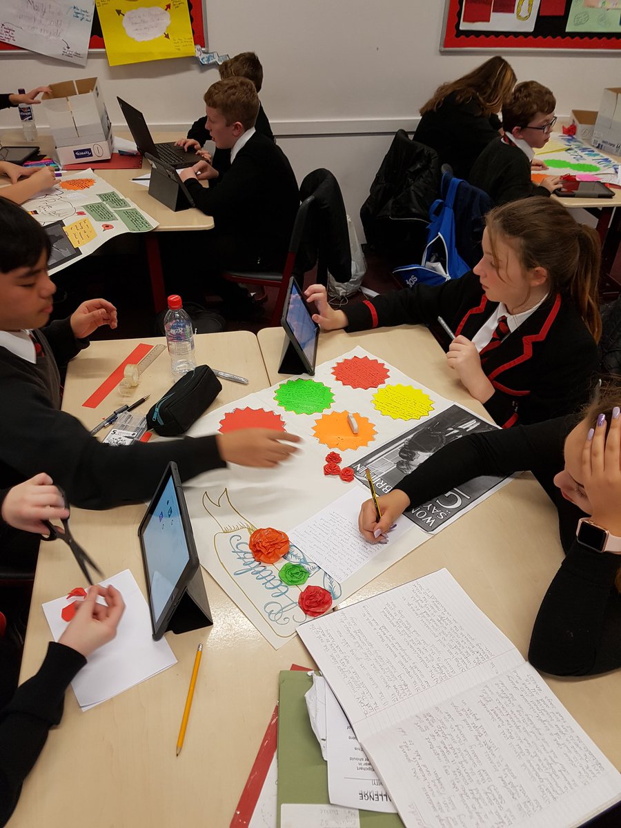 StJoAcadEng's tweet photo. Mrs Duthie's S2 Home Team Challenge in action! Well done to everyone and good luck with your role play #aimhigh #makeyourmark #takepart https://t.co/mGFFQZx6I5