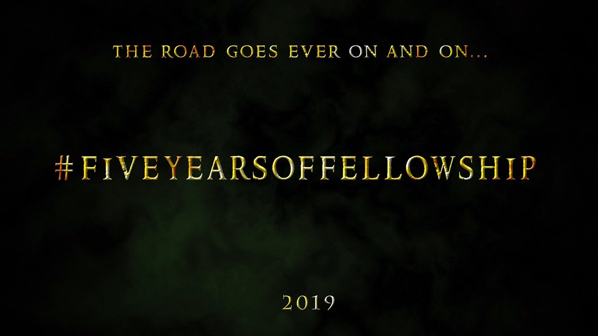 HFanFellowship's tweet photo. The Road Goes Ever On &amp; On...
2019. https://t.co/tbBPV4DxOs