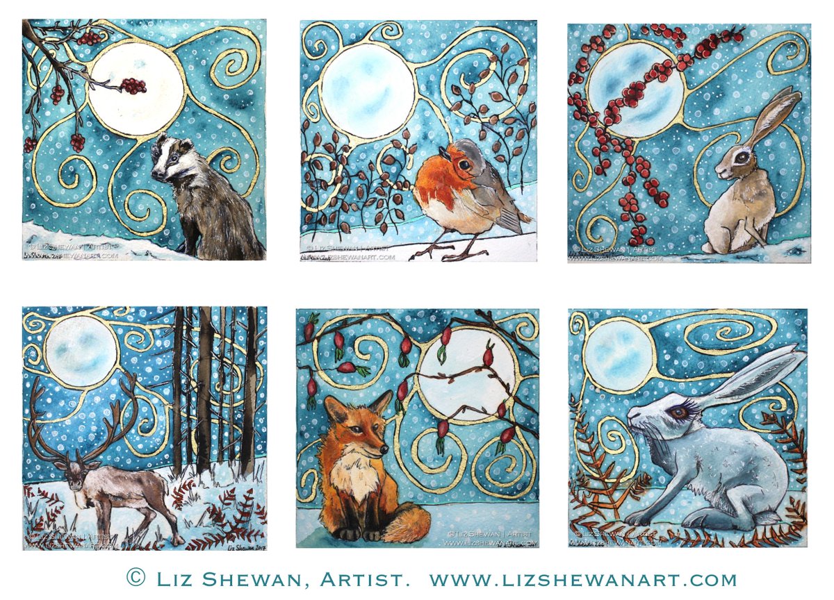 LunarTreasures's tweet photo. New #limitededition #artprint up on #Etsy #EtsySeller #ChristmasIsComing #giftspiration #wildlife #Badgers #hare https://t.co/EUmqWQa6ZQ https://t.co/IlNquXRP5O
