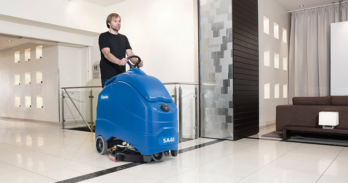 Clarke_US's tweet photo. Increase performance and productivity with the SA40™ stand-on scrubber - ideal for smaller areas. Details: https://t.co/cPn7ZJJOw5 https://t.co/J2XnVFoEpV