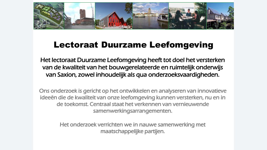TheodeBruijn's tweet photo. Interdisciplinair onderwijs, studenten laten leren in en met de praktijk aan relevante vraagstukken mbv lectoraten. Studiedag @SaxionBBT https://t.co/eLJCqJoFdy