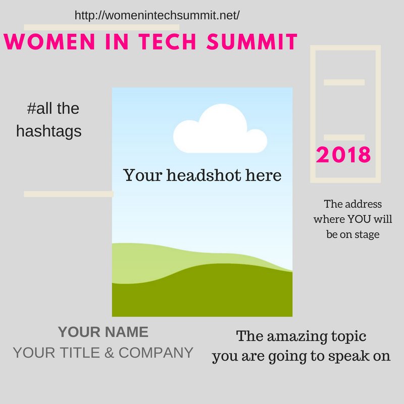 WomenTechSummit's tweet image. We want YOUR expertise in 2018! Submit a speaking proposal before the CFP closes on 11/15 buff.ly/2yAtoak #womenintech